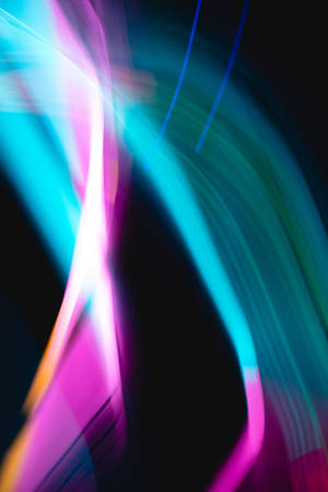 Iphone Home Screen Blue Light Streaks Wallpaper