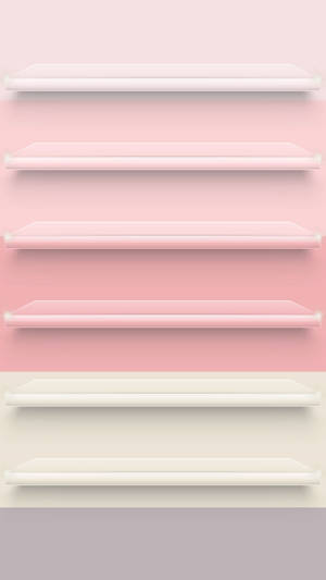 Iphone Home Screen Gradient Shelf Wallpaper