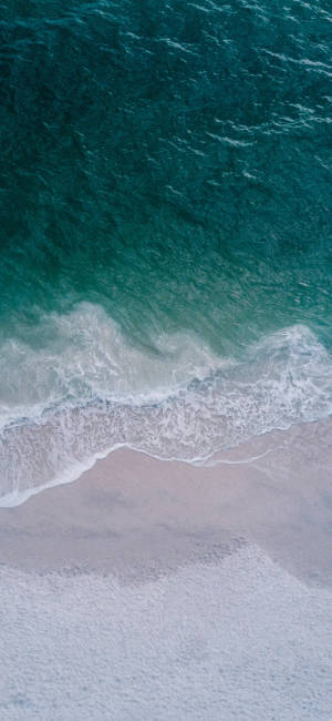 Iphone X Beach Calm Waves Wallpaper