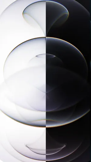 Iphone Xr Red Split Bubbles Abstract Wallpaper