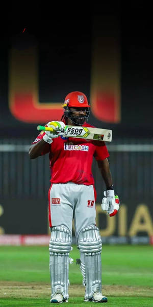 Ipl 2021 Chris Gayle In Red Wallpaper