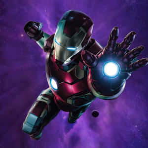Iron_ Man_ Flying_ Through_ Space Wallpaper