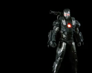 Iron Man In Black & White Wallpaper