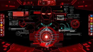 Iron Man Jarvis Red Desktop Wallpaper