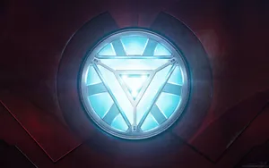 Iron Man Logo Shining Arc Wallpaper