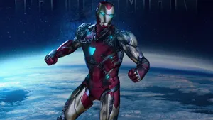 Iron Man Mark 85 Flying In Defiance Wallpaper