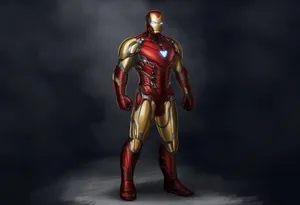 Iron Man Mark 85 On Display Wallpaper