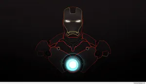 Iron Man Neon Lights Wallpaper