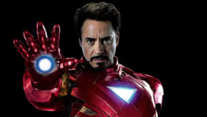 Iron Man Posewith Repulsor Wallpaper
