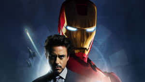Iron Man Tony Stark Hero Pose Wallpaper