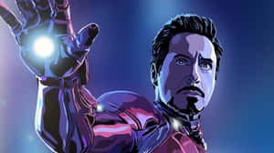 Iron Man Tony Stark Illustration Wallpaper