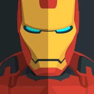 Iron Man Vector Portrait Wallpaper