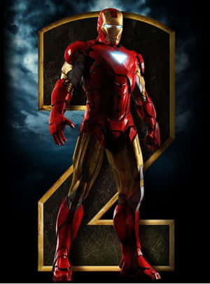 Iron Man2 Armored Hero Pose Wallpaper
