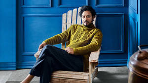 Irrfan Khan Green Sweater Wallpaper