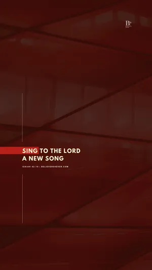 Isaiah 42:10 Versed Wallpaper