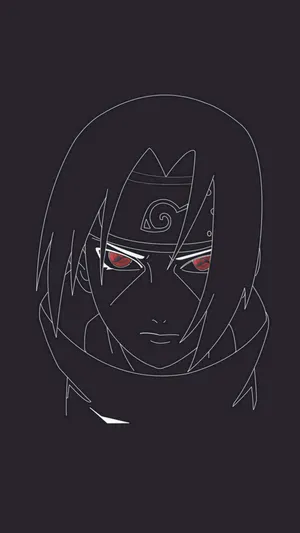 Itachi Uchiha Minimalist Artwork Wallpaper