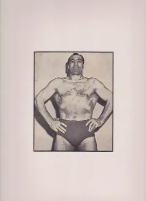 Italian Professional Boxer Primo Carnera Minimalist Art Wallpaper