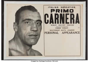 Italian Sensation Primo Carnera Promotional Poster Wallpaper