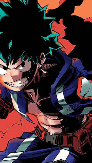 Izuku Midoriya Poster My Hero Academia Iphone Wallpaper