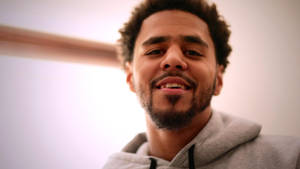 J Cole Close-up Smile Wallpaper