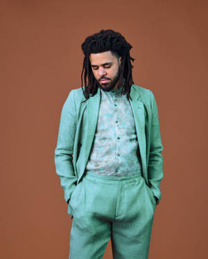 J Cole Green Suit Wallpaper