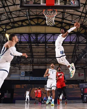 Ja Morant Dunk Restart Scrimmages Game Wallpaper