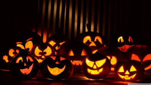 Jack-o Halloween Laptop Lanterns Wallpaper