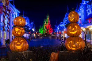 Jack-o’-lanterns Walt Disney World Desktop Wallpaper