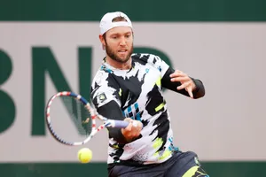 Jack Sock In Abstract Tennis Shirt Wallpaper
