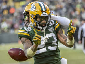 Jaire Alexander Green Bay Packers Action Wallpaper