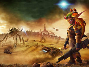 Jak And Daxter In Wartime Wallpaper