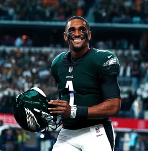 Jalen Hurts, Starting Quarterback Of The Philadelphia Eagles Wallpaper