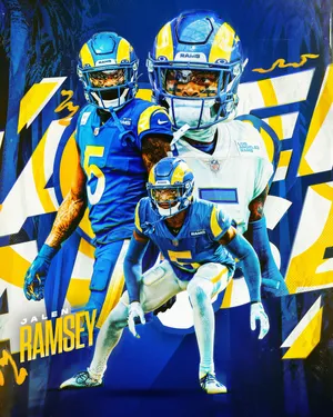 Jalen Ramsey Abstract Design Wallpaper