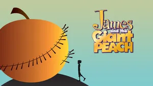 James And The Giant Peach Minimalist With Logo Wallpaper