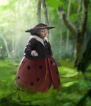 James And The Giant Peach Mrs. Ladybug Art Wallpaper