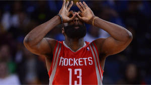 James Harden 3-point Celebration Wallpaper