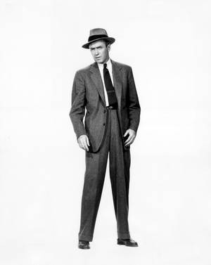 James Stewart On White Wallpaper