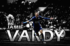 Jamie Vardy Dark Background Wallpaper