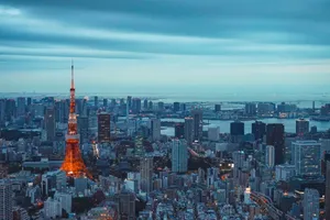Japanese Hd Tokyo Tower Aerial View Wallpaper