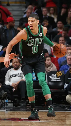 Jayson Tatum Nba Superstar Wallpaper
