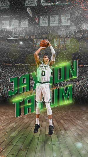 Jayson Tatum Of Boston Celtics Wallpaper