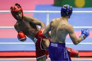 Jean Claude Saclag Versus Mohammed Bin Mahmoud Kickboxing Match Wallpaper