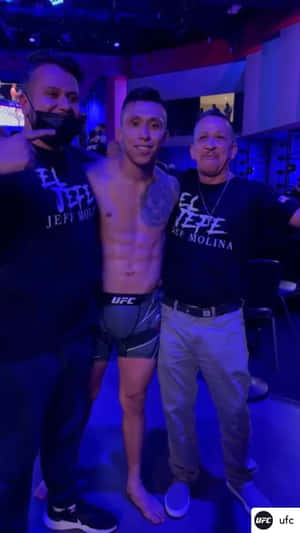 Jeff Molina With Two Men Wallpaper