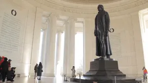 Jefferson Memorial From The Inside Wallpaper