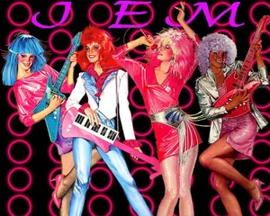 Jem And The Holograms Striking A Pose Wallpaper