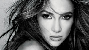 Jennifer Lopez Poses For A Close-up Portrait Wallpaper