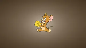 Jerry Mouse Yummy Cheese Art Wallpaper