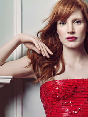 Jessica Chastain Stunning Pose Wallpaper