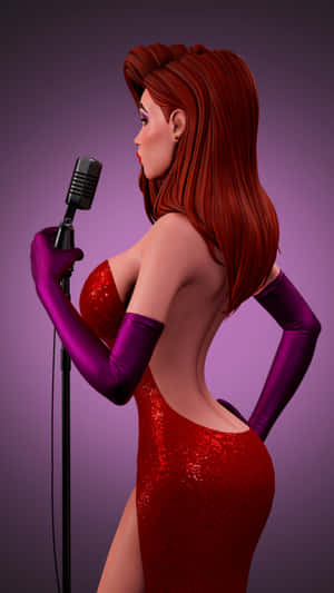 Jessica Rabbit Singing Performance Wallpaper