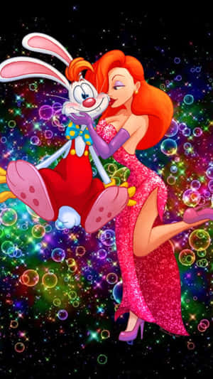 Jessica Rabbitand Roger Rabbit Cosmic Background Wallpaper